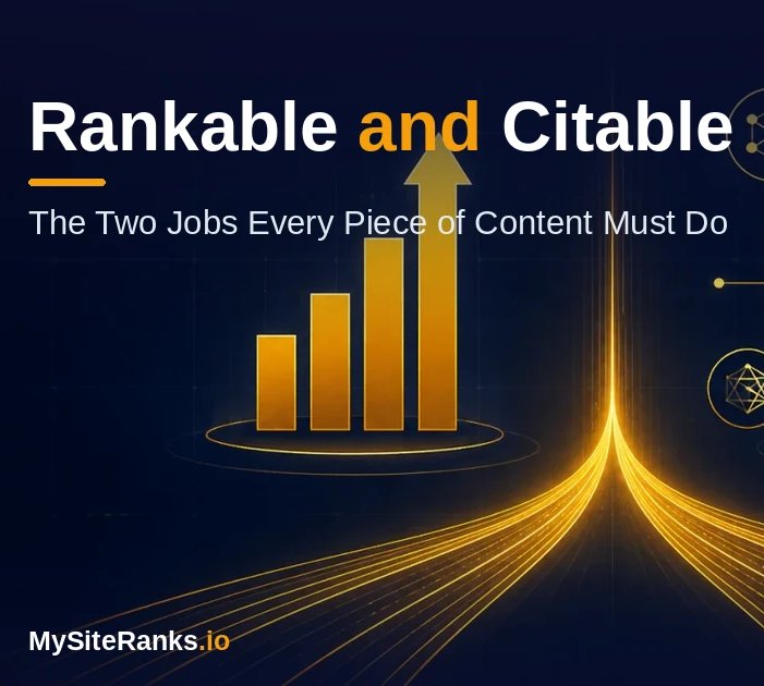 How content should be rankable and citable
