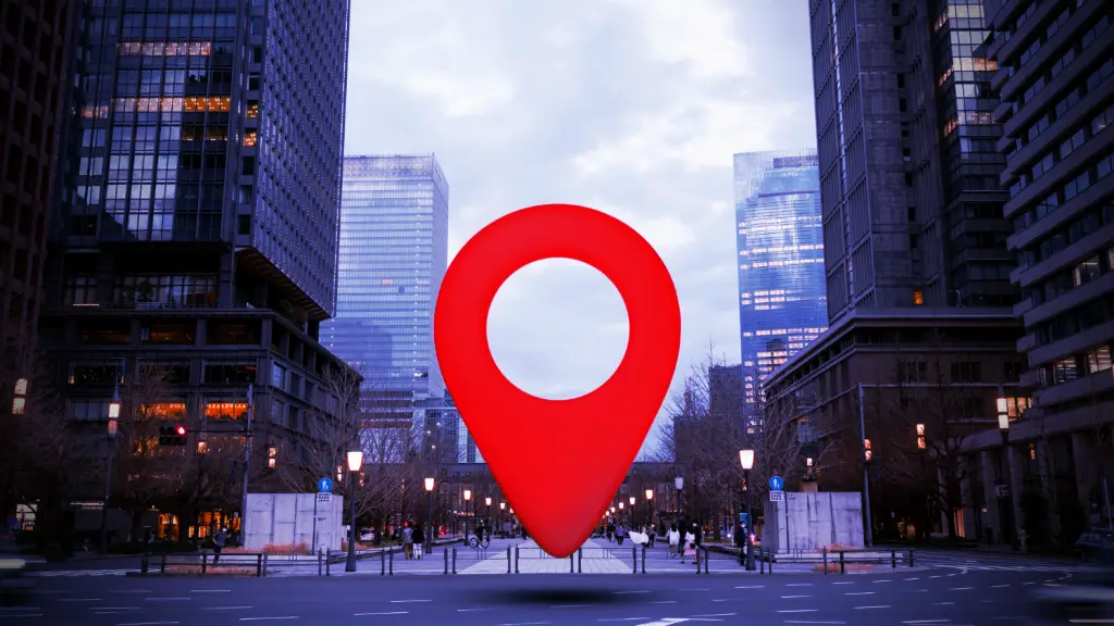 A map pin marking a local business in the city.